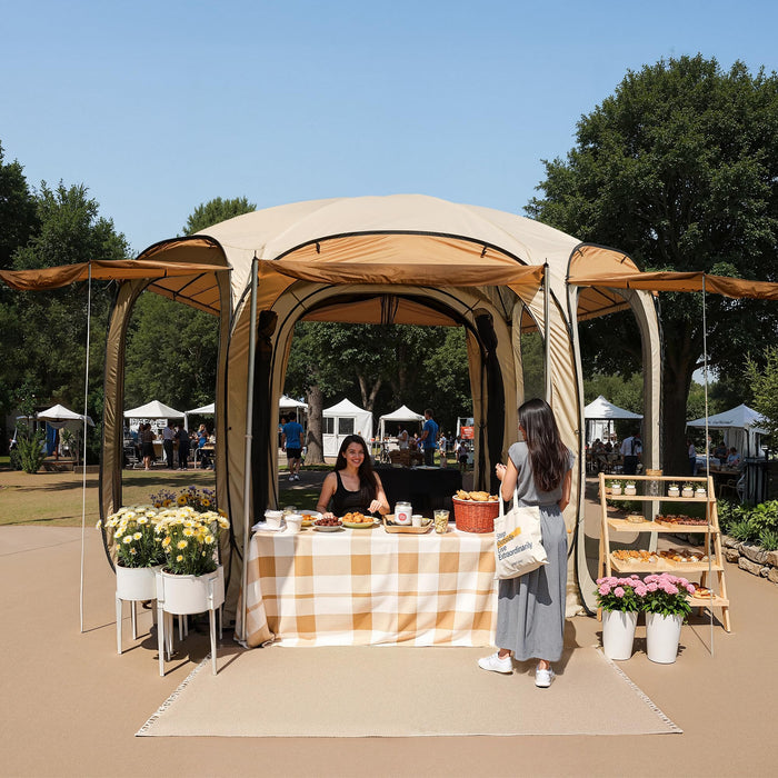 10Ft Pop-Up Camping Screen House