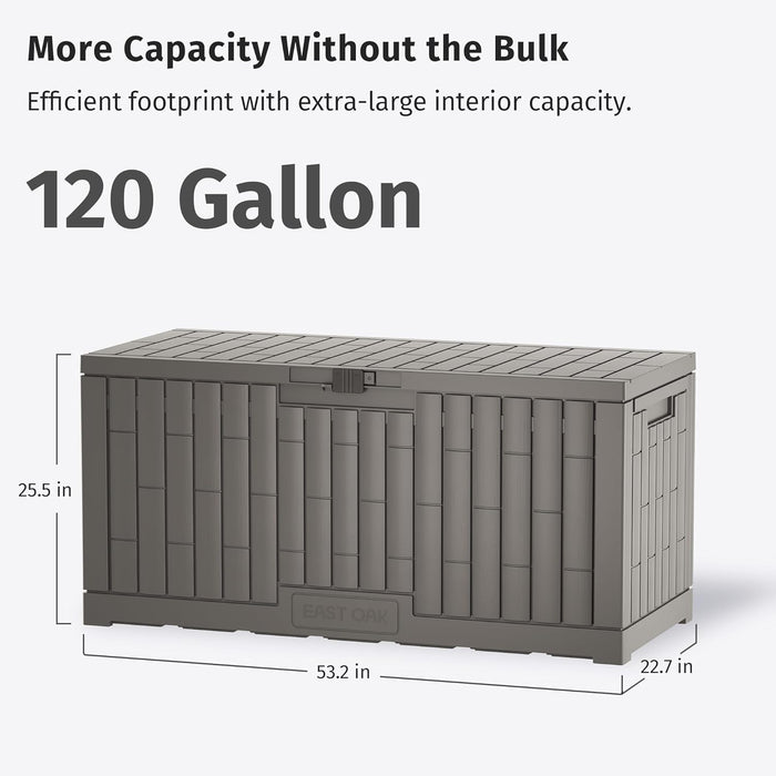 120 Gallon Waterproof Deck Box