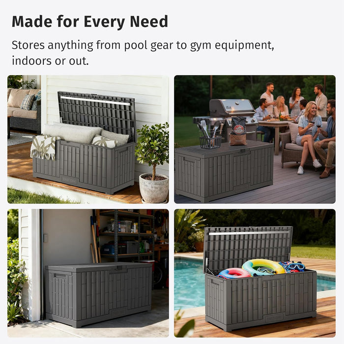 120 Gallon Waterproof Deck Box