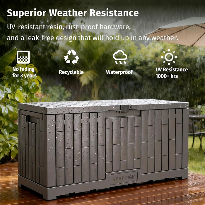 120 Gallon Waterproof Deck Box