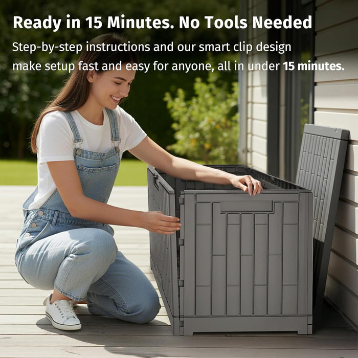 120 Gallon Waterproof Deck Box