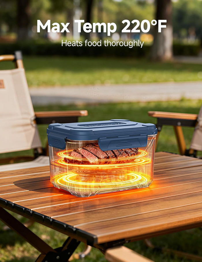 5.5 Cups Battery Powered Heated Lunch Box