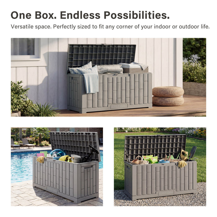 60 Gallon Waterproof Deck Box