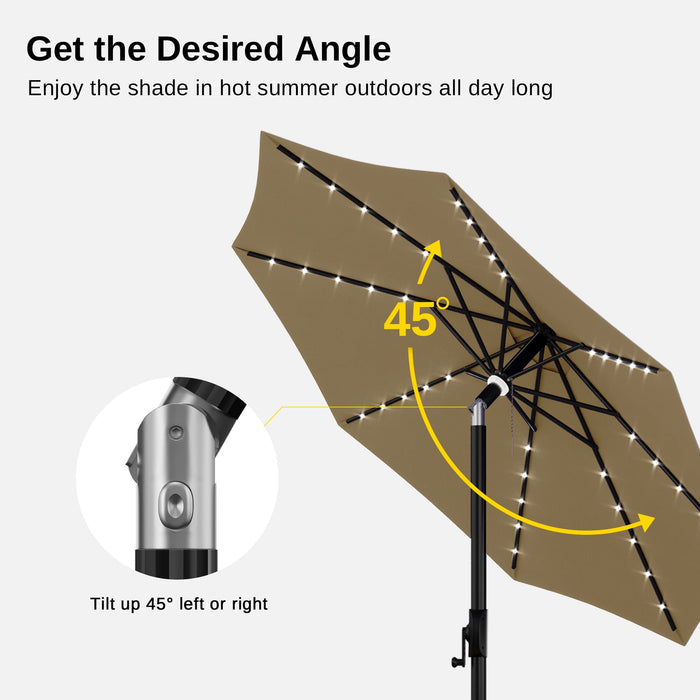 9 ft LED Patio Umbrella