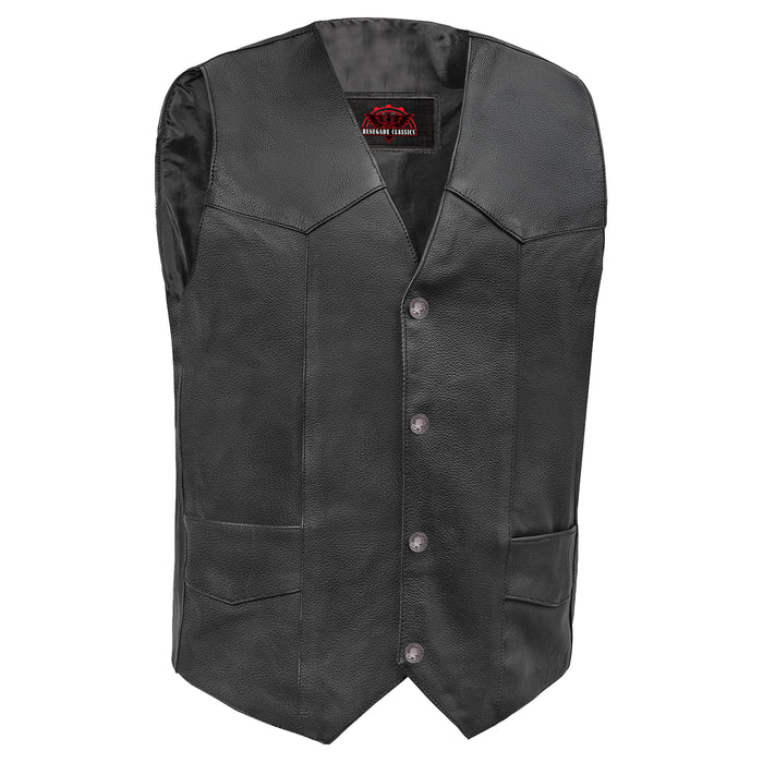 Advance Men's Buffalo Nickel Head Snap Vest