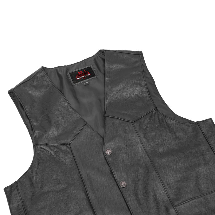 Advance Men's Buffalo Nickel Head Snap Vest