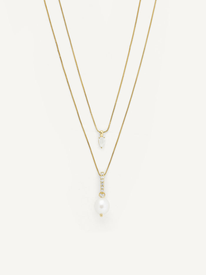 Olive & Piper Alaia Layered Pendant Necklace