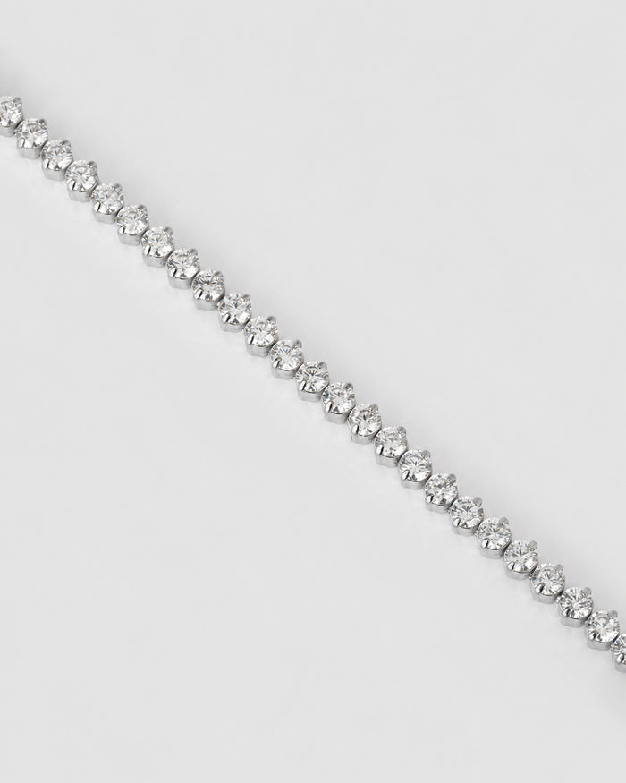Allegra Tennis Bracelet - Silver