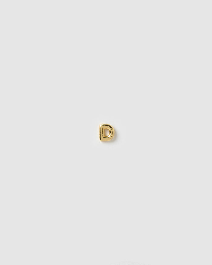 Alphabet Gold Single Stud