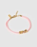 Alphabet String Bracelet - Rose