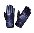 Amethyst Stud - Women's Lambskin Leather Motorcycle Gloves