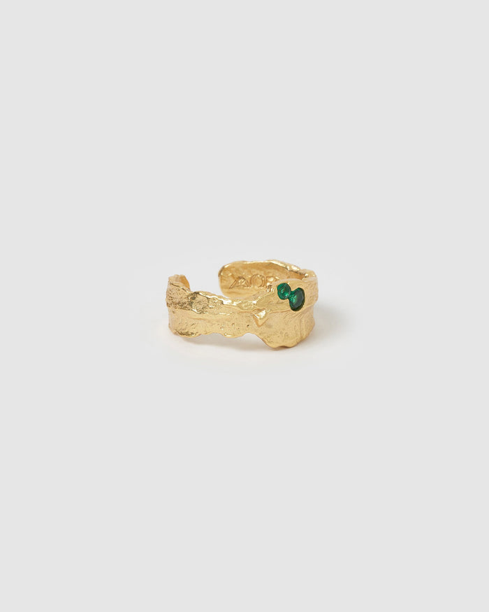 Anya Gold Ring - Emerald