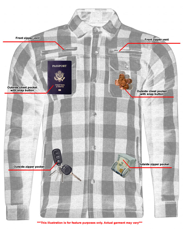 Armored Flannel Shirt - Gray
