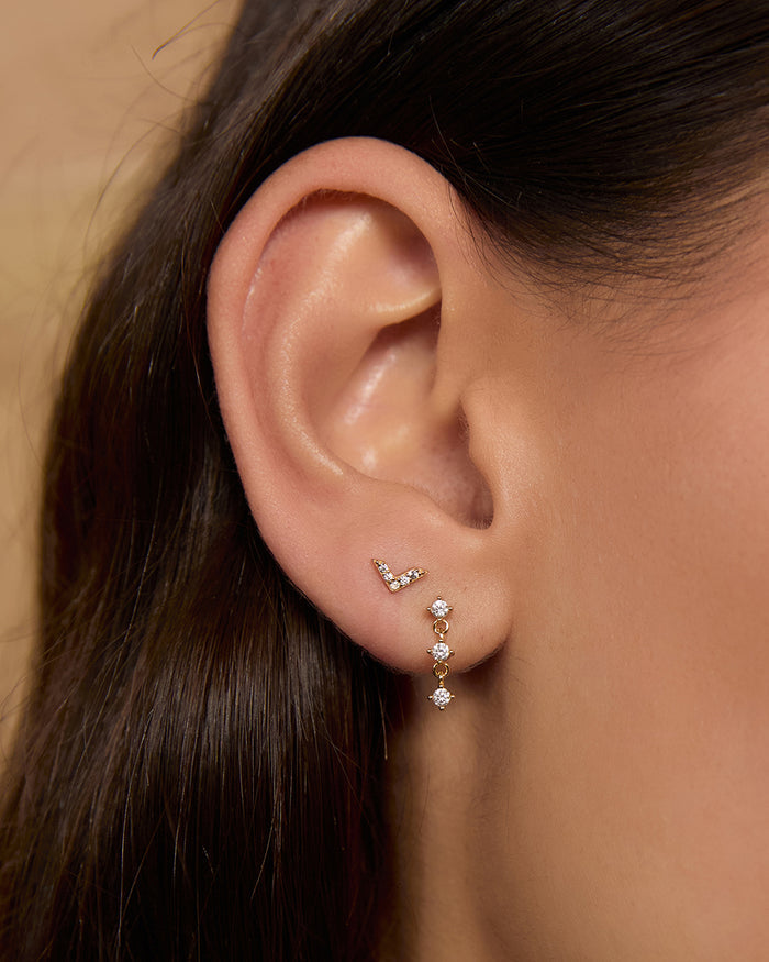 Arrow Single Stacker Stud Earring
