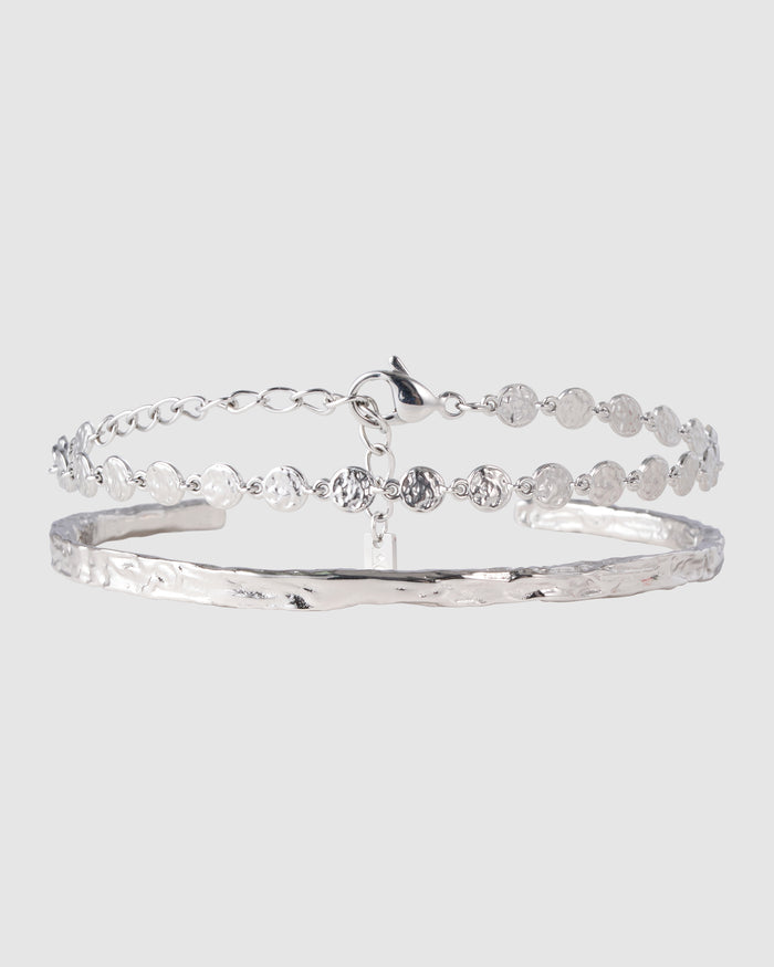 Atelio Bracelet Stack - Silver