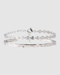 Atelio Bracelet Stack - Silver