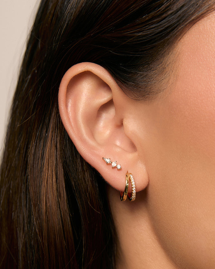 Ava Flat Back Single Earring