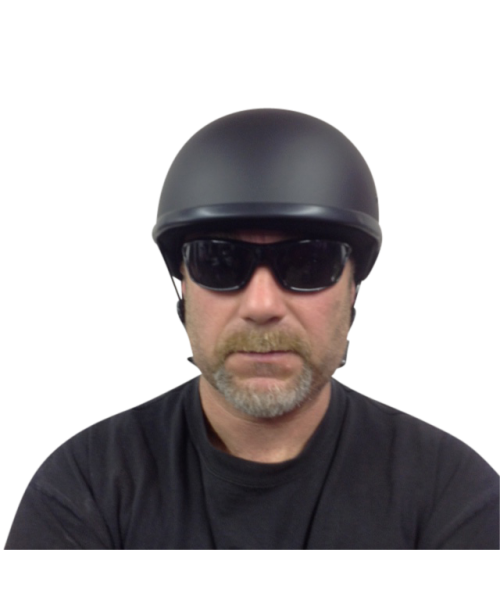 BADASS Bare Bones Smallest DOT Certified Motorcycle Helmet