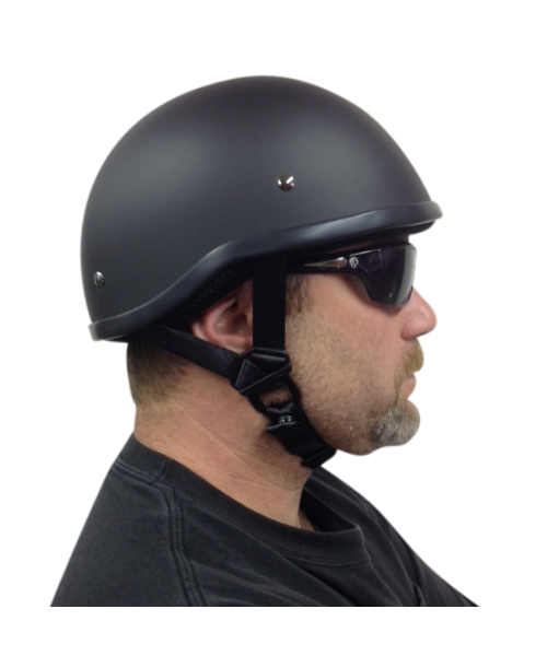 BADASS Bare Bones Smallest DOT Certified Motorcycle Helmet