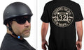 BADASS Bare Bones Smallest DOT Helmet & T-Shirt Bundle