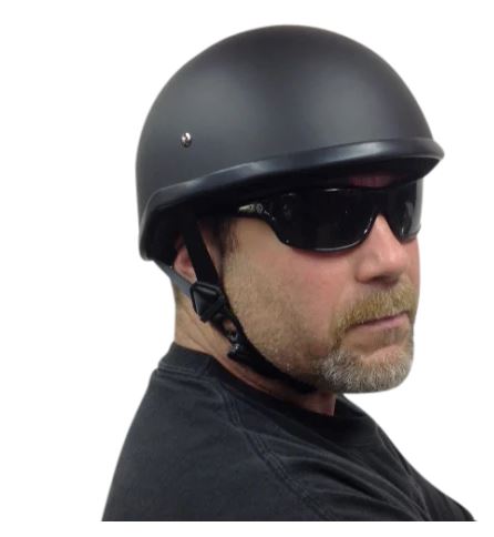 BADASS Bare Bones Smallest DOT Helmet & T-Shirt Bundle