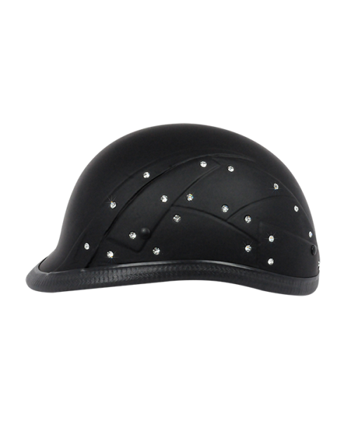 BADASS Diamonds in the Ruff Smallest DOT Certified Motorcycle Helmet