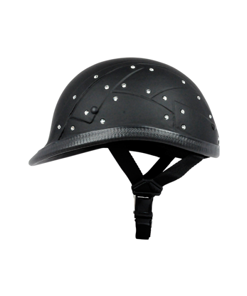 BADASS Diamonds in the Ruff Smallest DOT Certified Motorcycle Helmet