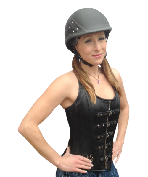 BADASS Diamonds in the Ruff Smallest DOT Certified Motorcycle Helmet
