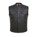Badlands - Men's Club Style Leather Motorcycle Vest
