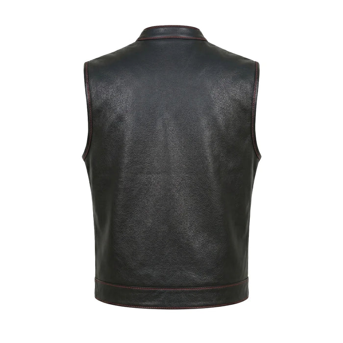 Badlands - Men's Club Style Leather Motorcycle Vest