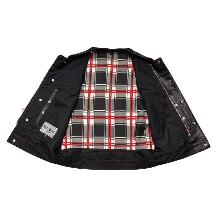 Badlands - Men's Club Style Leather Motorcycle Vest