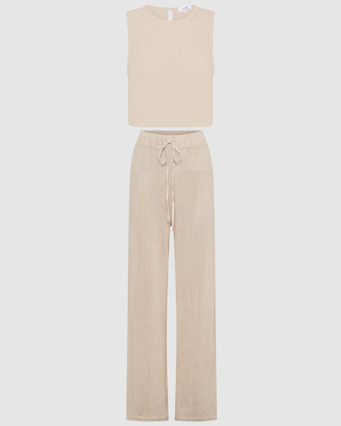 Bari Pants Set - Coconut