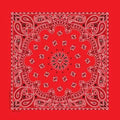 BD2500 Bandana Paisley Red