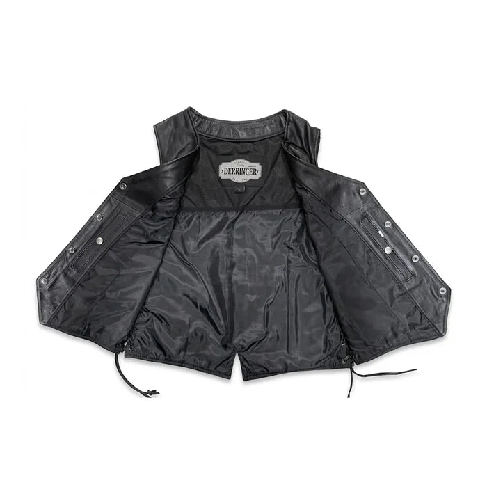 Beth - Women's Premium Lambskin Leather Motorcycle Vest
