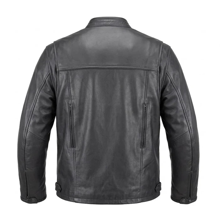 Black Iron - Men's Motorcycle Leather Jacket
