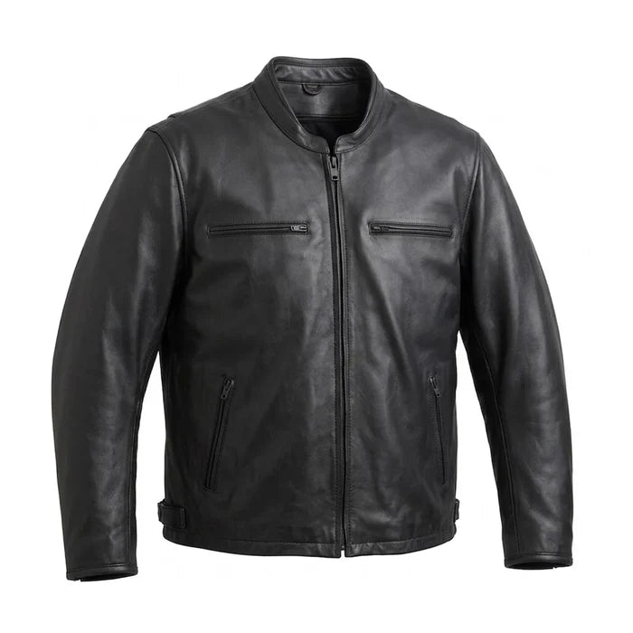 Black Iron - Men's Motorcycle Leather Jacket