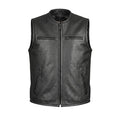 Blackout - Men's Motorcycle Leather Vest
