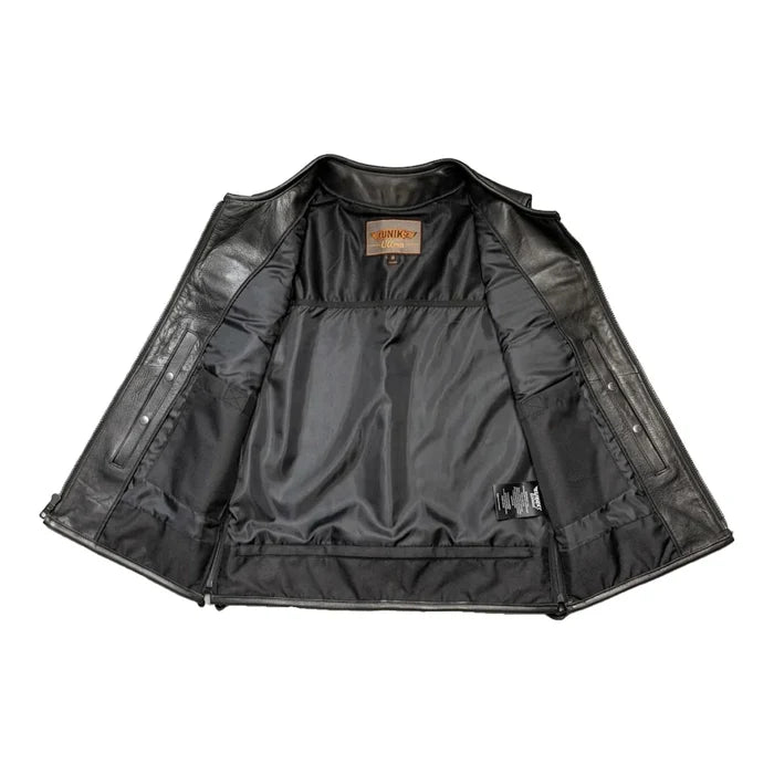 Blackout - Men's Motorcycle Leather Vest