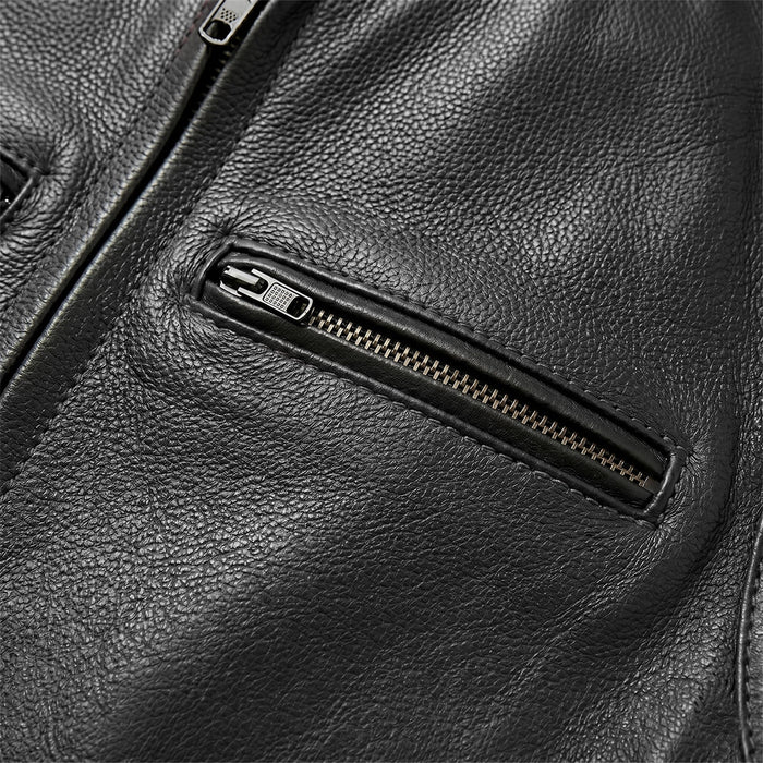Blackout - Men's Motorcycle Leather Vest