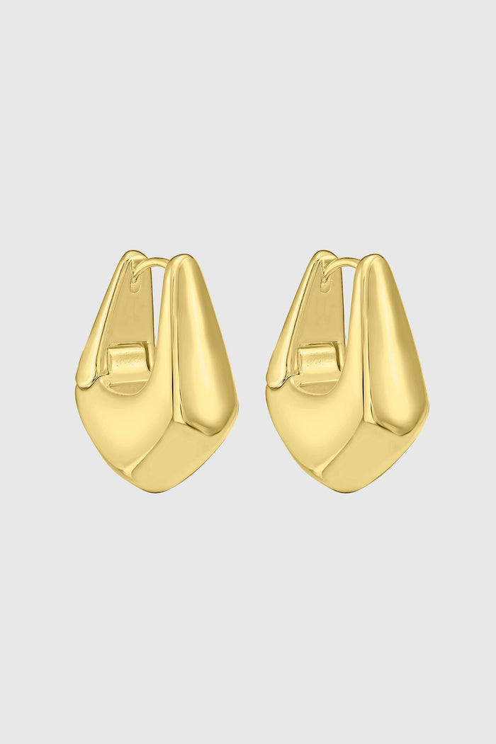 Bold Sculptural Hoop Earrings