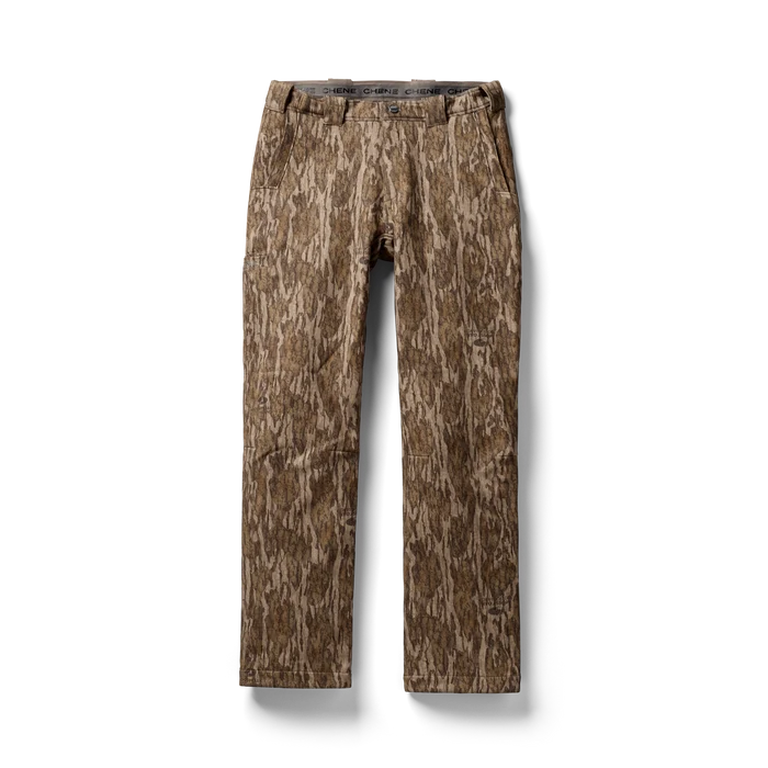 Bonded Fleece Field Pant in Mossy Oak Bottomland, flat lay #mossy_oak_bottomland