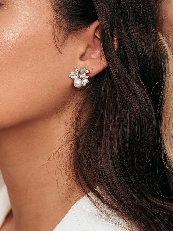 Olive & Piper Bordeaux Stud Earrings