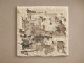 Bozeman Hand-Knotted Rug Swatch with a soft beige and brown abstract pattern and a textured surface on a neutral background.