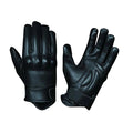 BraceGuard - Men's Leather Motorcycle Gloves