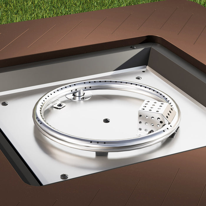 BRAZI 28-Inch Steel Fire Pit Table (50,000 BTU)