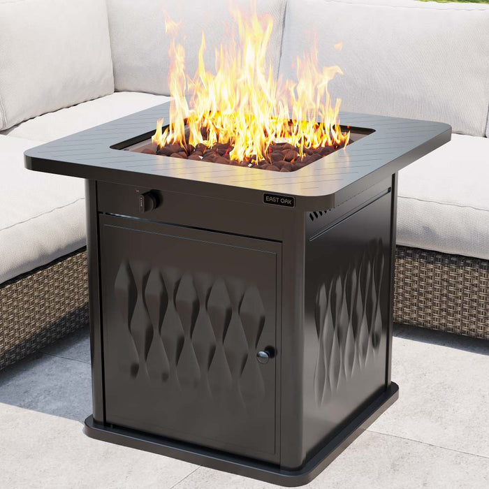BRAZI 32 Inch Metal Fire Pit Table (50,000 BTU)