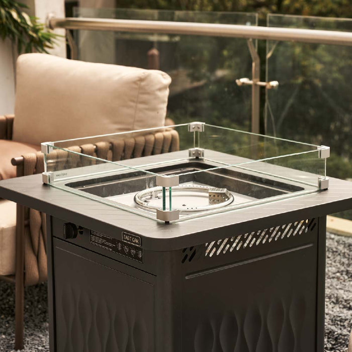 BRAZI 32 Inch Metal Fire Pit Table (50,000 BTU)