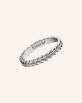 “Breathe” Leaf Poesy Stackable Ring