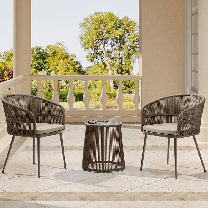 Breezeway 3-Piece Outdoor Patio Bistro Set