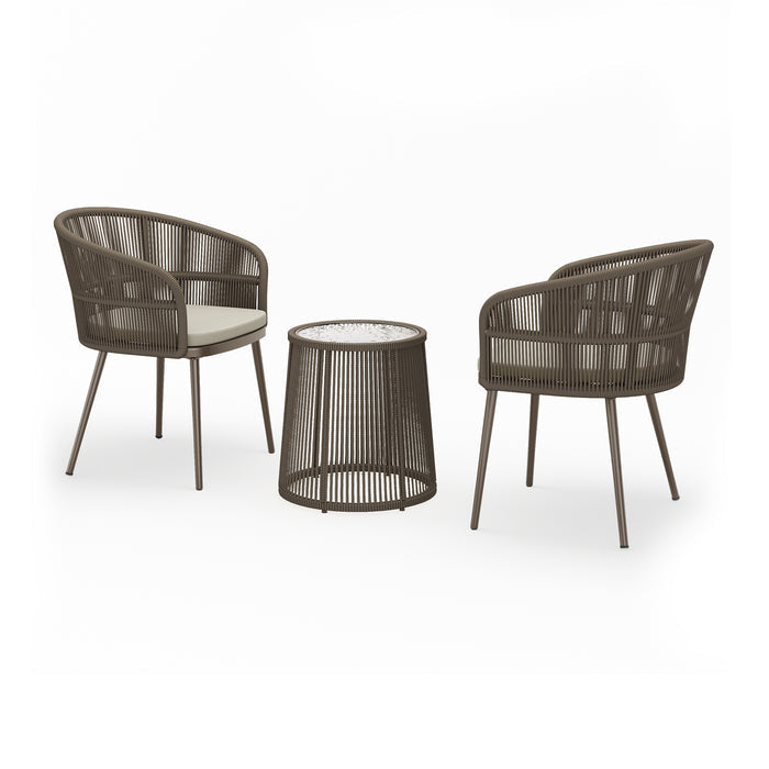 Breezeway 3-Piece Outdoor Patio Bistro Set